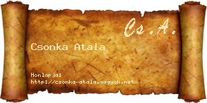 Csonka Atala névjegykártya